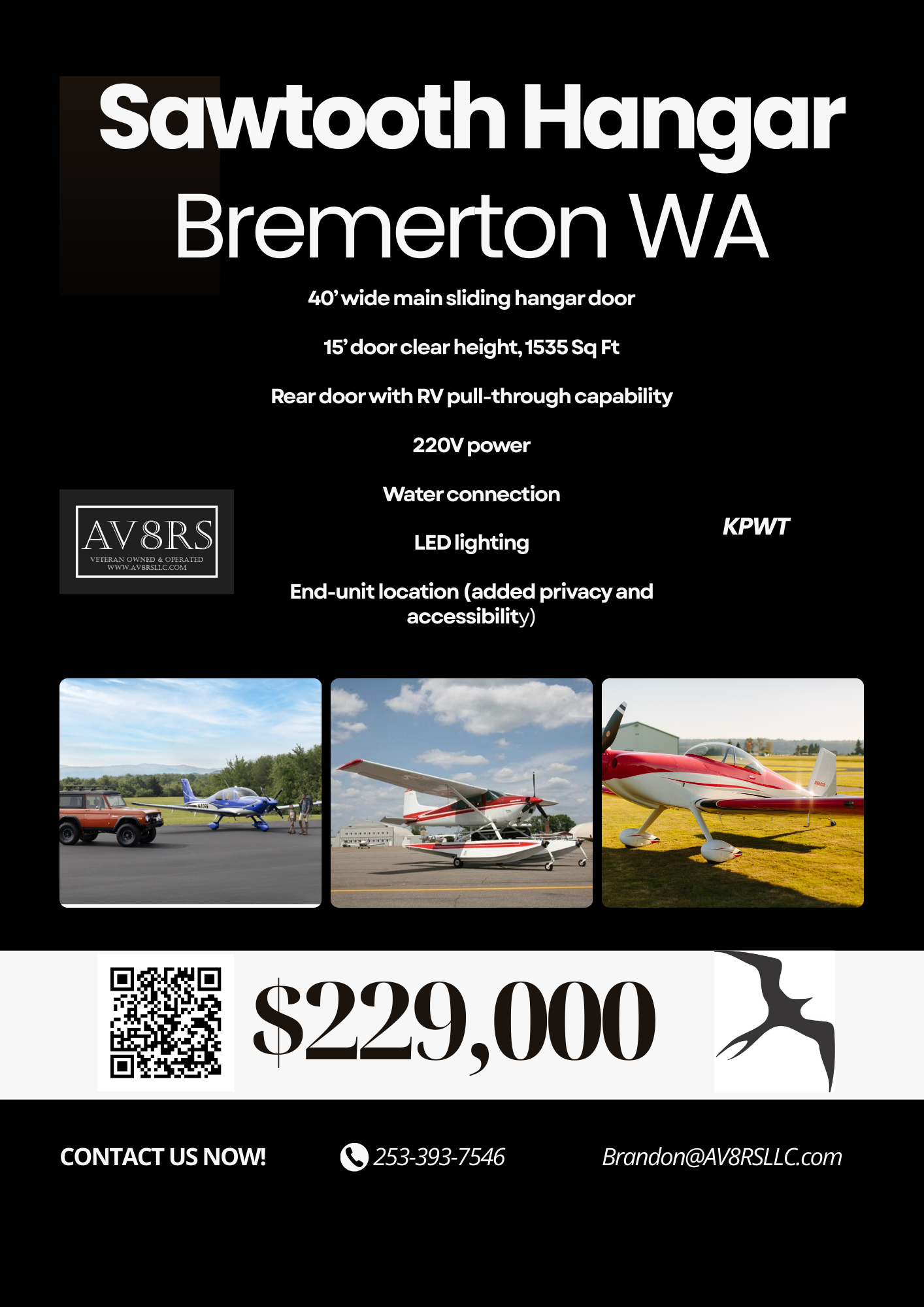 Bremerton Sawtooth hangar